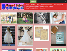 Tablet Screenshot of mamanbabies.com